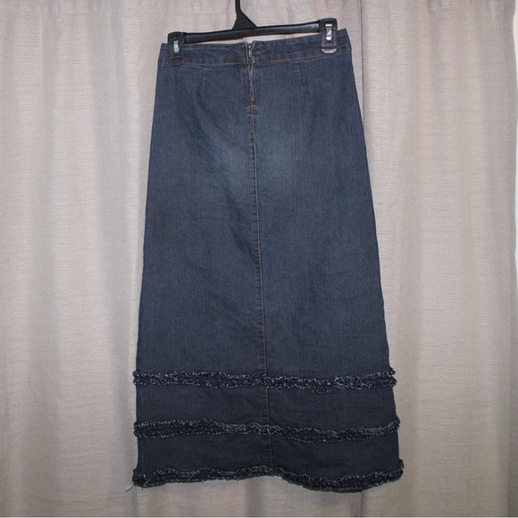 Long, Modest Dark Denim Rockids/ Rock Kids  Skirt - Picture 3 of 6